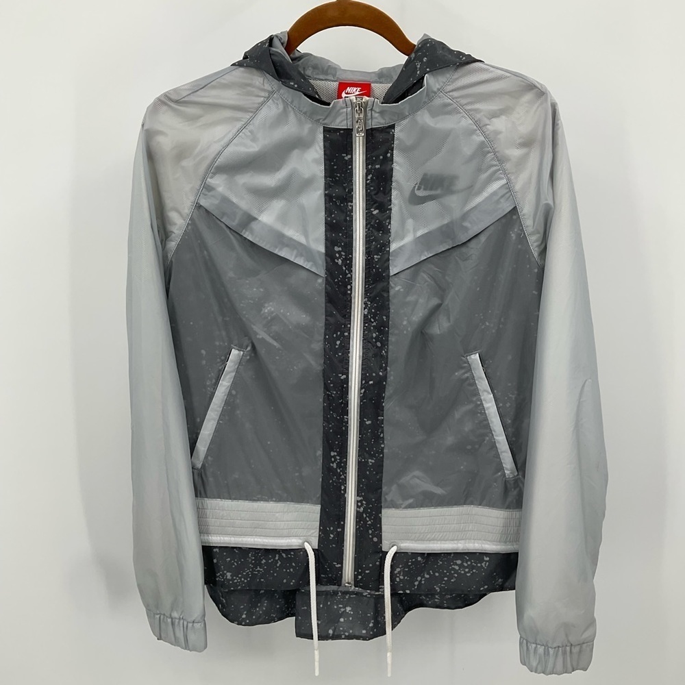 Nike Windrunner Splatter Jacket White M Euc! - image 4